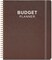 Budget Planner & Monthly Bill Organizer with Pockets. Expense Tracker Notebook, Budgeting Journal and Financial Planner Budget Book to Control Your Money, PU Leather Cover, 8" x 9.5" – Brown
